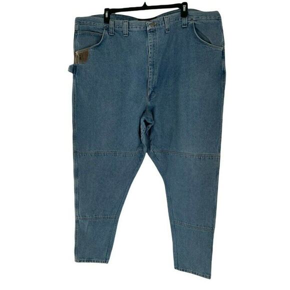 Riggs By Wrangler Carpenter Workwear Jeans Mens Size 52X32 Vintage Relaxed Fit - Picture 1 of 11